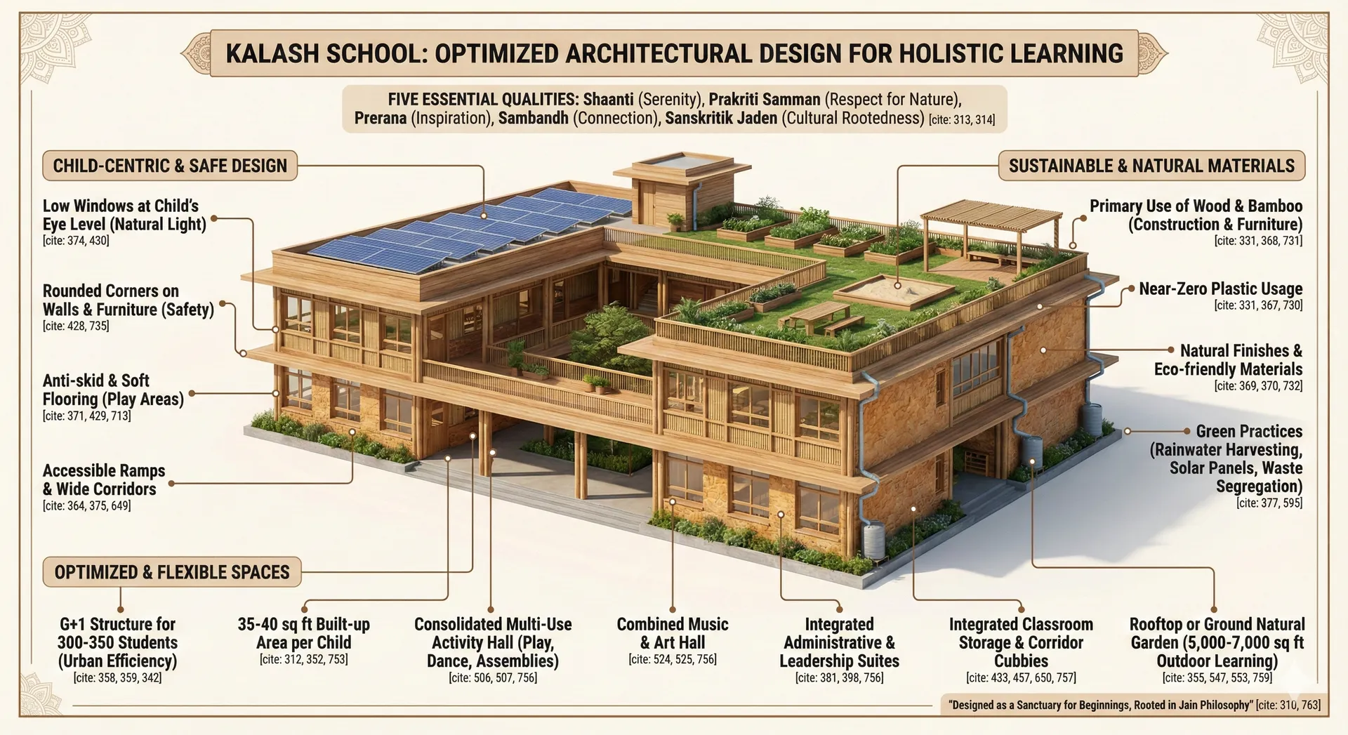 Architectural vision for Shraman school